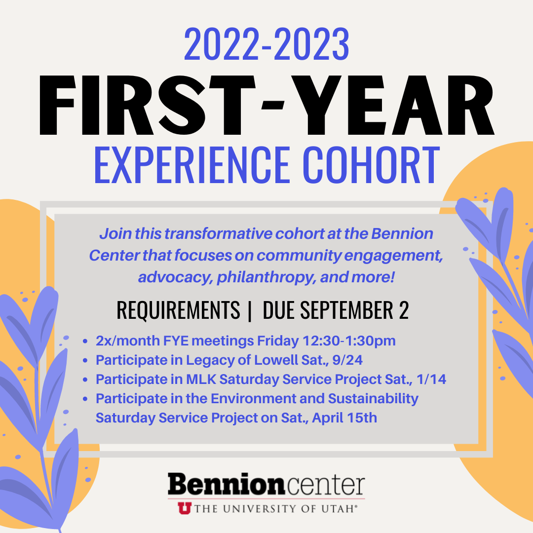 bennion center first year experience