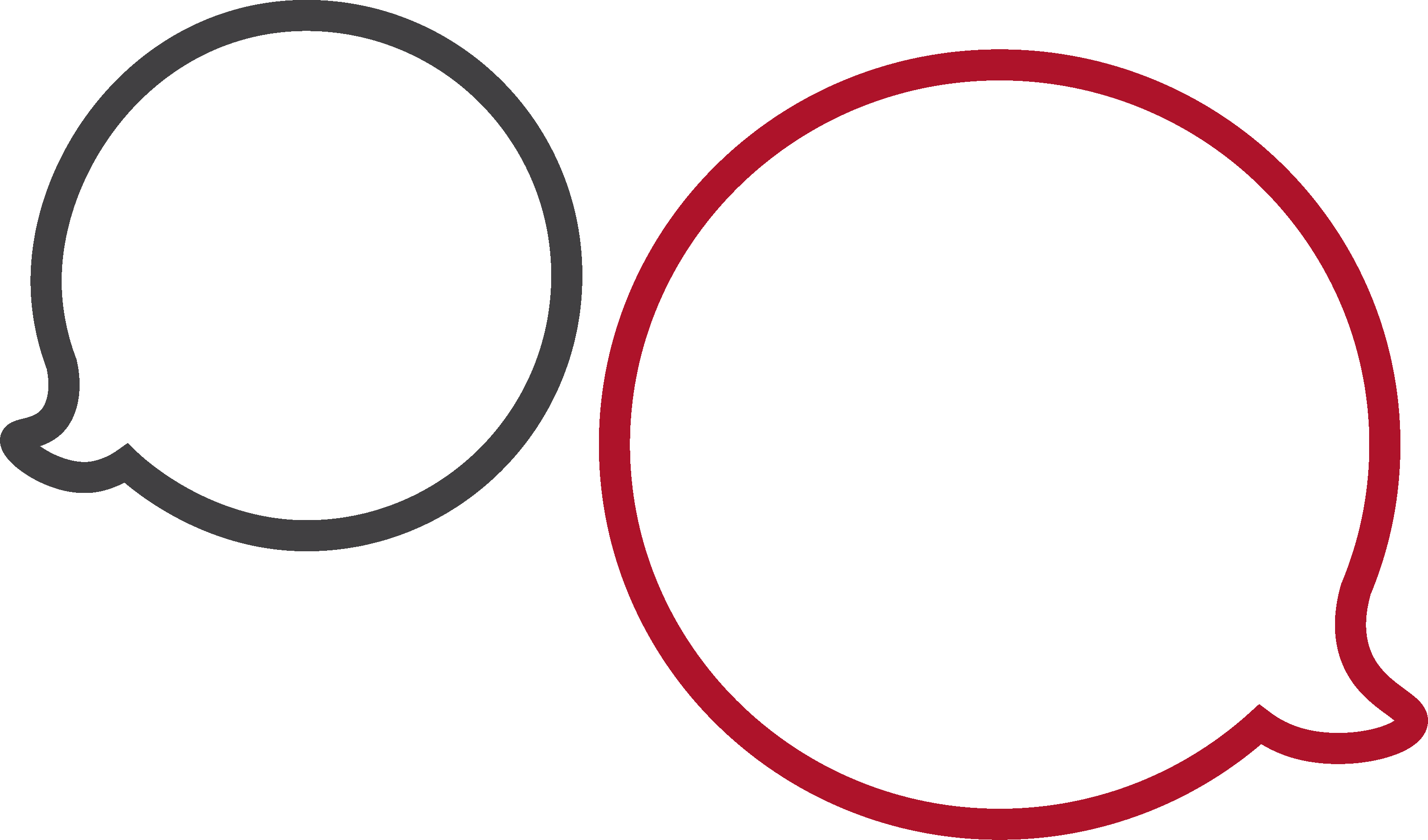 Academic Advising Art Element Red/Gray Outline